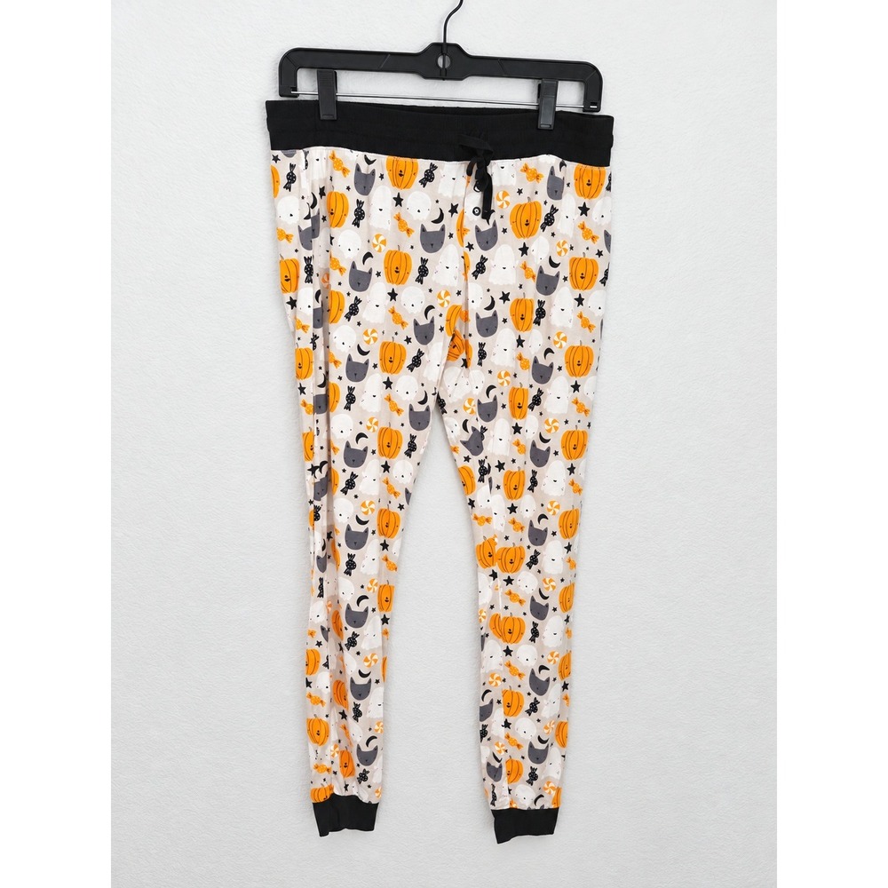 Little Sleepies Halloween Bamboo Viscose Pajama Jogger Pants Small Pumpkin Ghost
